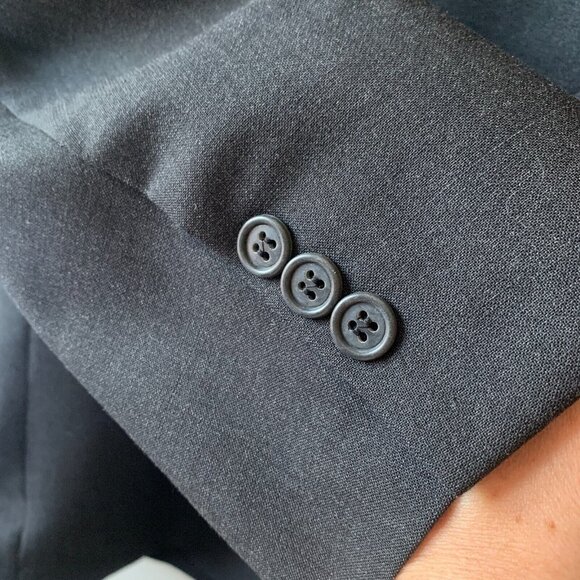 Brooks Brothers 346 Stretch Solid Grey Wool Blazer Sport Coat Suit Jacket 41R - Picture 1 of 10